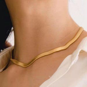 New Snake Chain Choker Waterproof Stainless‎ Steel 18K Gold Plated